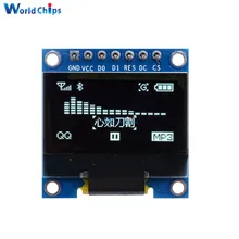 0,9" 0,96 дюймов 128X64 белый цвет OLED дисплей модуль для Arduino iec/IIC/TWI SSD1306 связь DC 3 V-5 V SPI серийный модуль