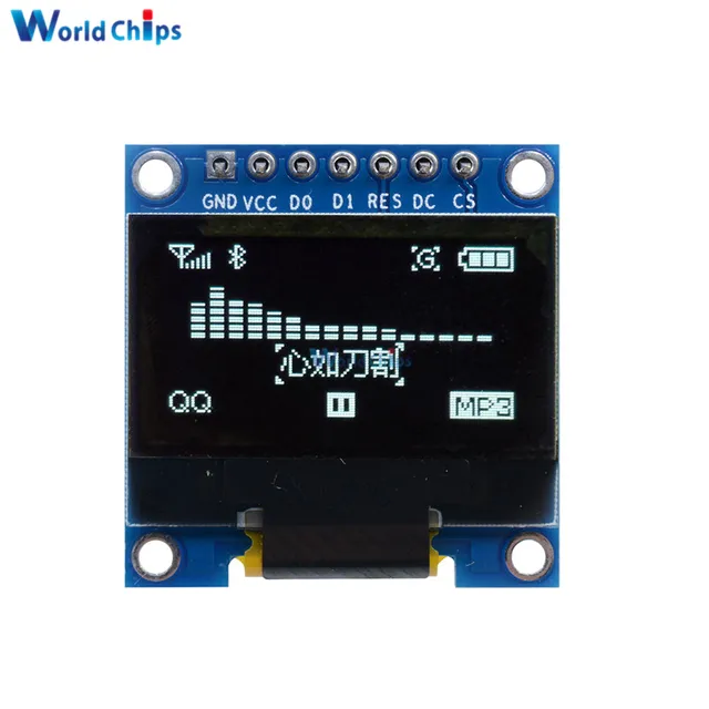0.96" 0.96 inch 128X64 White Color OLED Display Module For Arduino I2C ...