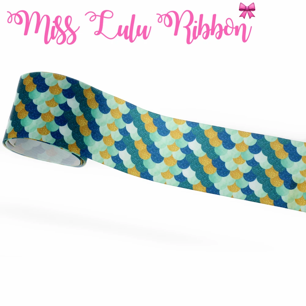 22 мм 75 серия шкал печатная Grosgrain лента градиент цвета DIY подарок банты Упаковка