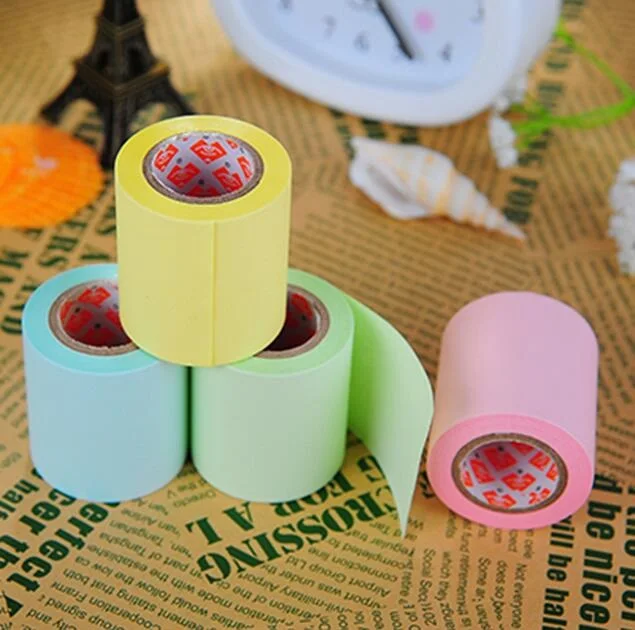 

1pcs/lot Kawaii candy color refills for Roll style notepad convenient roll Memo Sticky Pad Notes students gift prize
