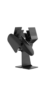 heat powered wood stove fan log burner fan fireplace fan accessories (1)