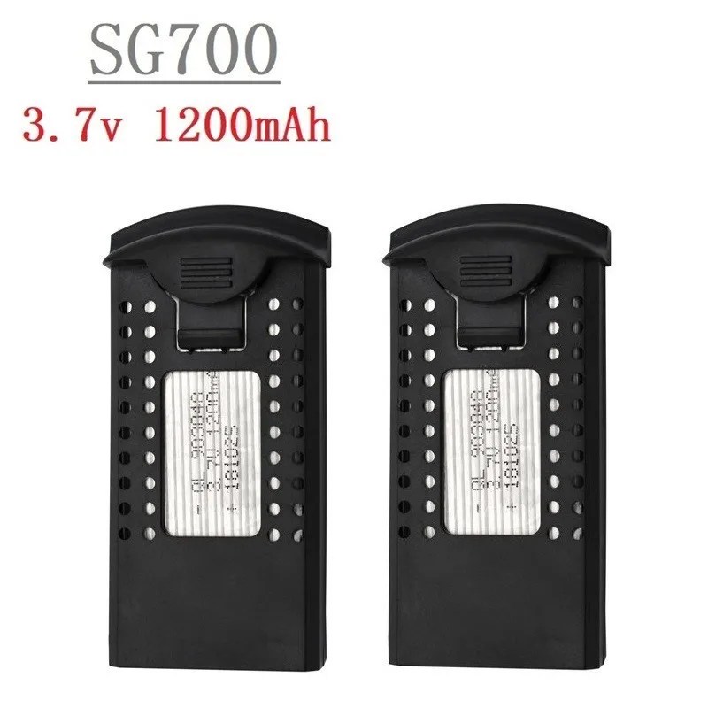 

Upgrade Battery for DM107S SG700 S169 3.7V 1200mAh Li-po Battery RC Quadcopter Spare Parts 3.7v Drone Rechargeable Battery 2pcs