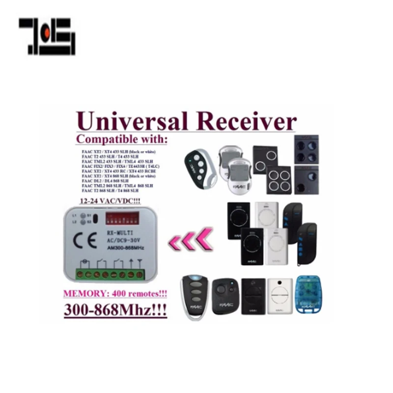 

300-868MHz Universal receiver suits FAAC remote controls free shipping