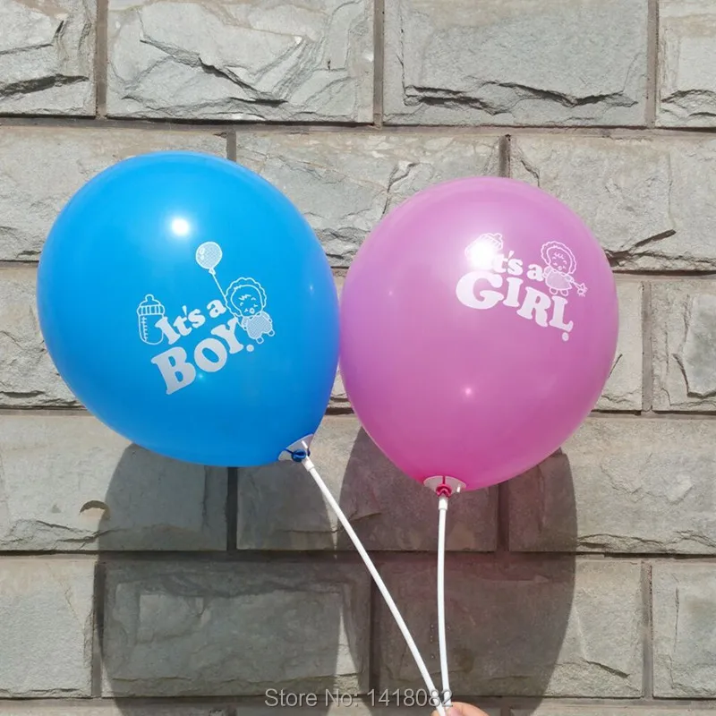 

25pcs /lot printing It is boy and girl balloons 12inch 2.8g baby's birthday party High quality decoration balloon