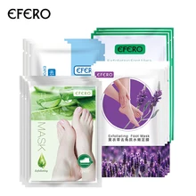 Efero 12 пар Детские маска для пилинга ступней для ног Увлажняющий Спа Отшелушивание для ног Уход за ногами удаление кутикулы Уход за кожей педикюр носки