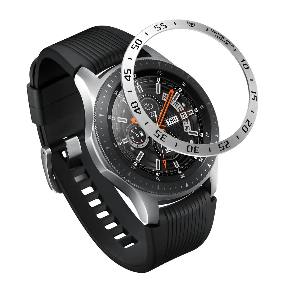 14 стиль металлический смарт-чехол для часов для samsung Galaxy gear Watch 42 мм 46 мм gear S2 S3 ободок кольцо клеющаяся крышка против царапин