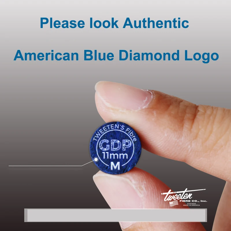 Супер золотые алмазные синие наконечники с аутентичным американским синим алмазным логотипом как знак безопасности отличный наконечник кия, аксессуары для бильярда