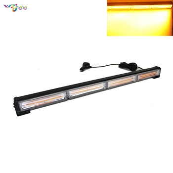 

wzjoo72W COB LED strobe traffic consultant recovery emergency warning light strip 12V-24V for Off road vehicle, ATVs, truck, car