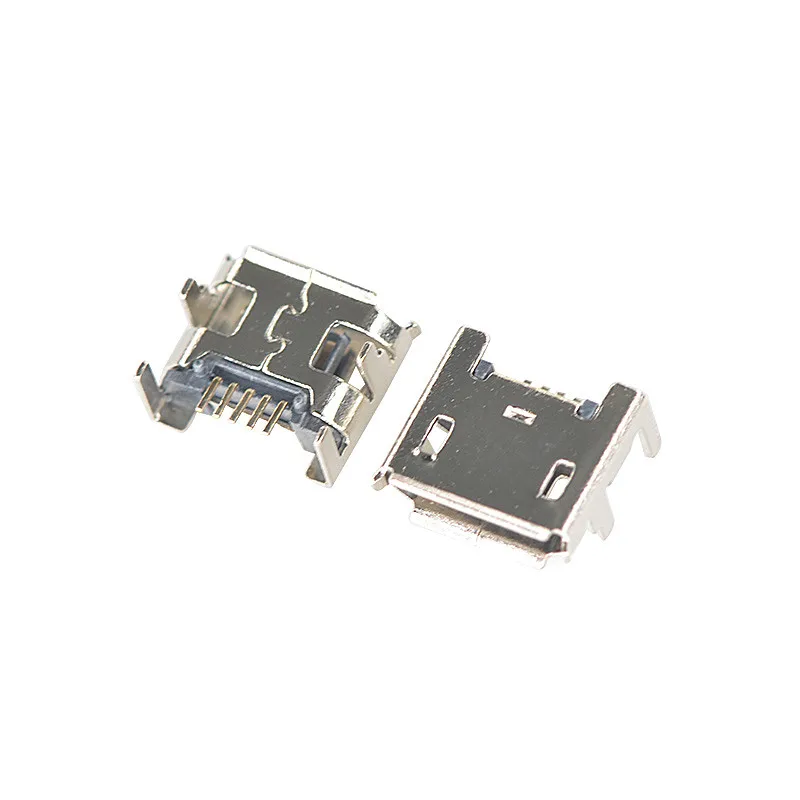 10 шт. разъем Micro USB 5 контактный для сиденья usb Четыре ножки 5P вставная пластина Mini
