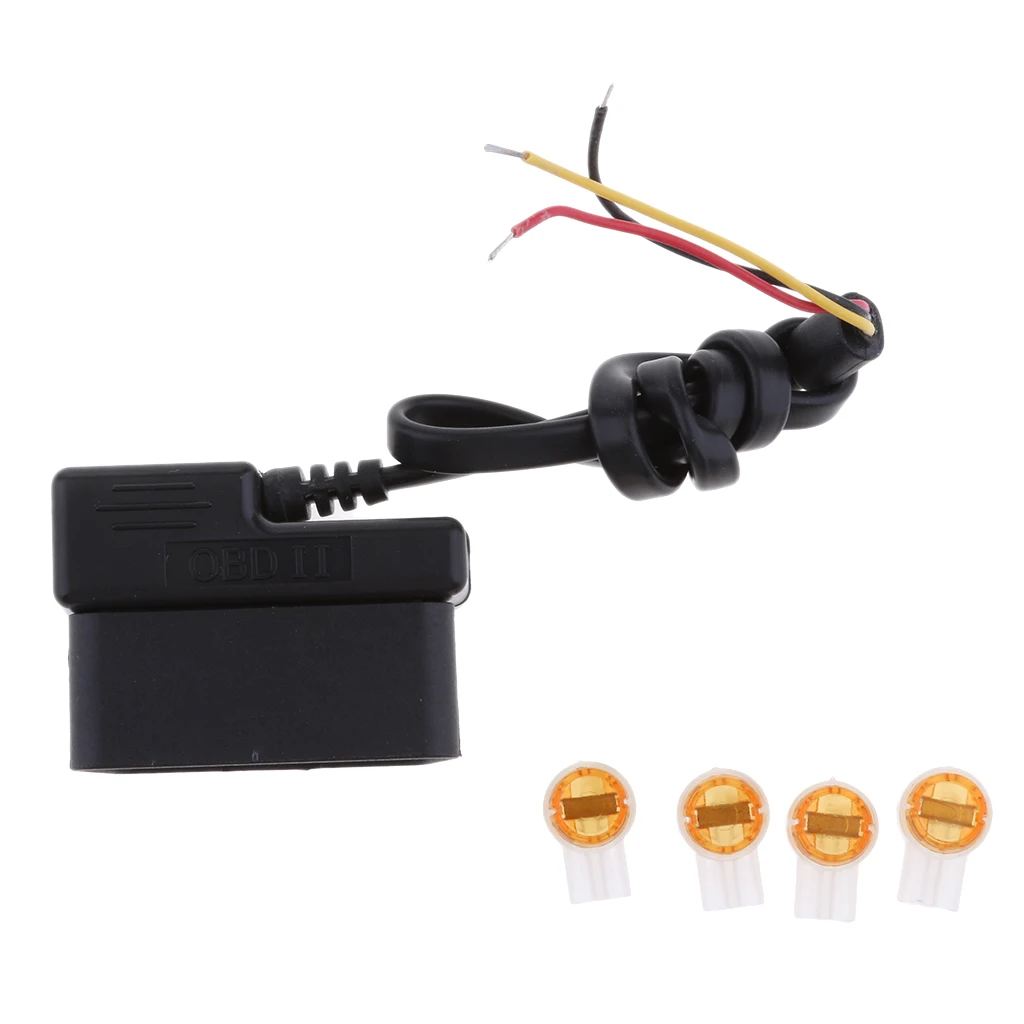 12/24V To 5V Car Dash Cam Hardwire Adapters Step Down Cables DVR OBD Buck Line 0.4Meter Portable