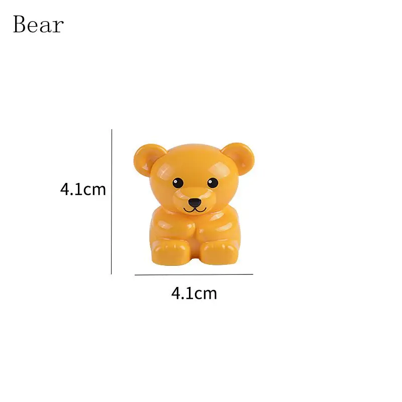 

Duplo Bear Children Bricks Model Creator Kids Yellow DIY Toys Locking Blocks Building Little Birthday Chritmas Gifts Bear Duplo