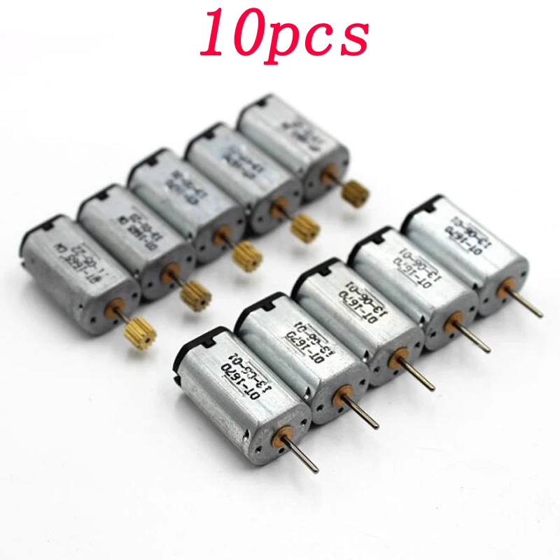 10pcs DC 3.7V N30 Airplane Motor High Speed Strong Carbon Brush Motors with 12T Gear for