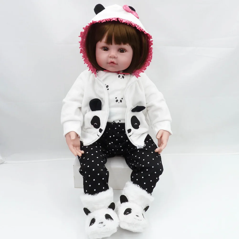 

Hot Selling NPK 57cm/22.4" Reborn Dolls Girl Baby Lifelike Toy Silicone Cute Newborn Kids Toy Birthday Gifts