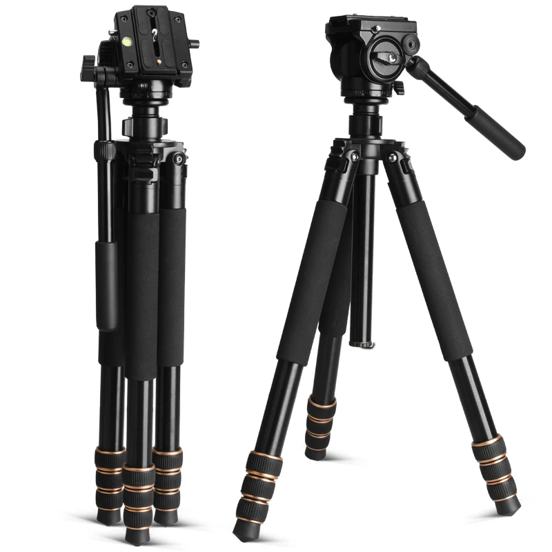 QZSD Q640A 178cm Professional Video Tripod DSLR Camera Heavy Duty