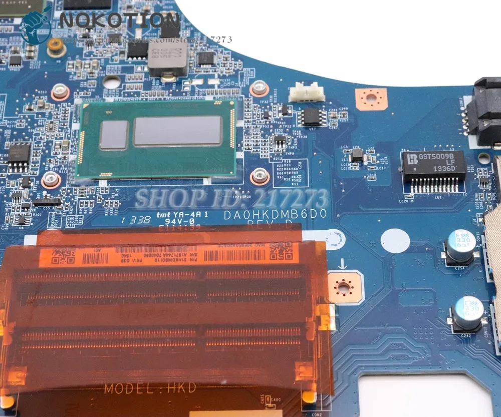Greatest  NOKOTION For Sony Vaio SVF15 SVF153 Laptop Motherboard A1971744A DA0HKDMB6D0 MAIN BOARD SR170 I5-42