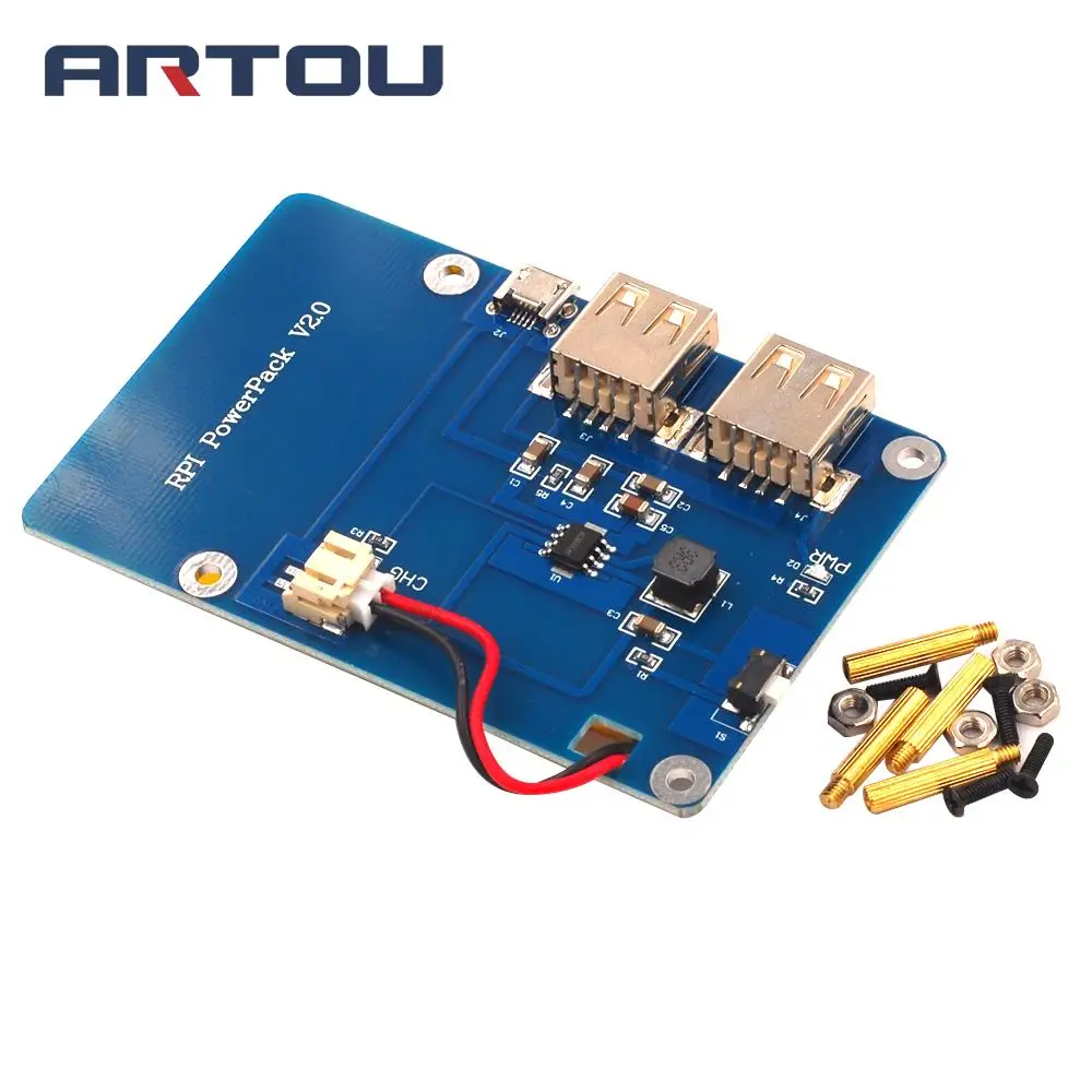 

Lithium Power Expansion Board Dual USB Output For Pi3 Independent Field Power Supply Compatible