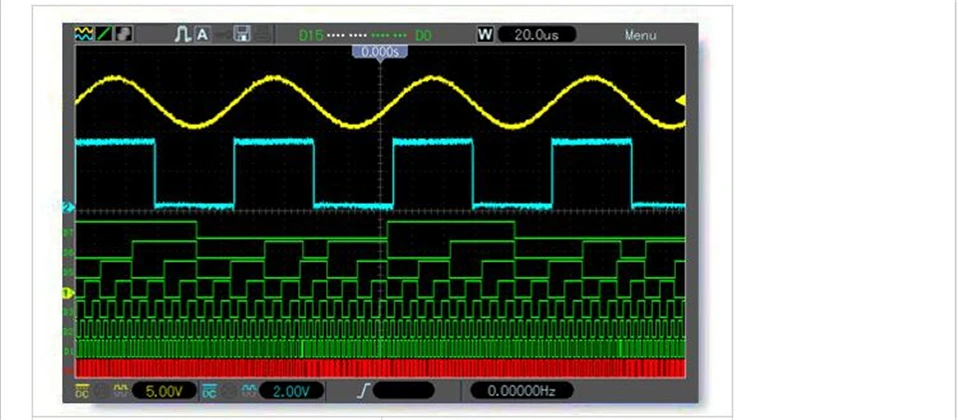Новейший Hantek осциллограф Hantek MSO5074F/MSO5074FG 4CH+ 8CH логический анализатор 70 МГц 1GSa/s частота дискретизации DHL бесплатно