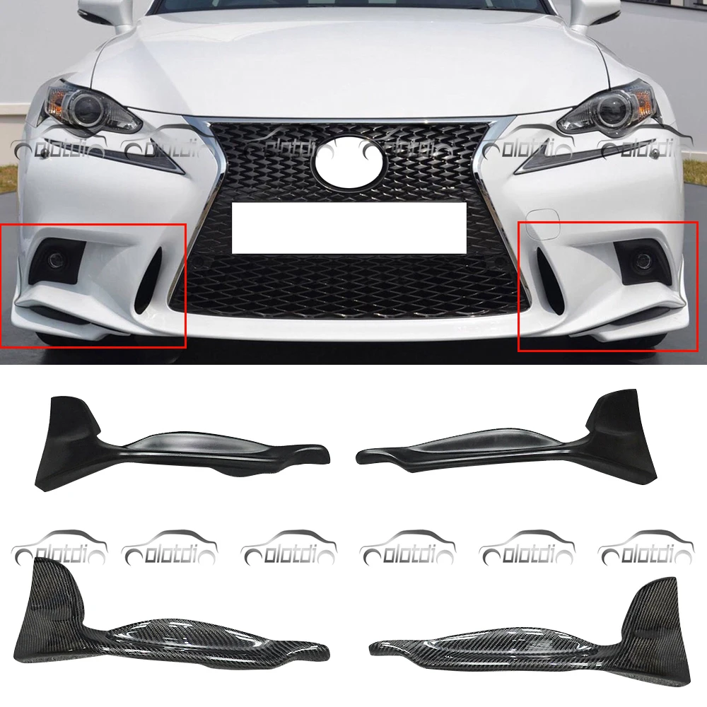 

TRD Style Carbon Fiber / PU Material Front Lip Bumper Spoiler Front Splitters For Lexus IS F-SPORT 2013-2015 Car Styling