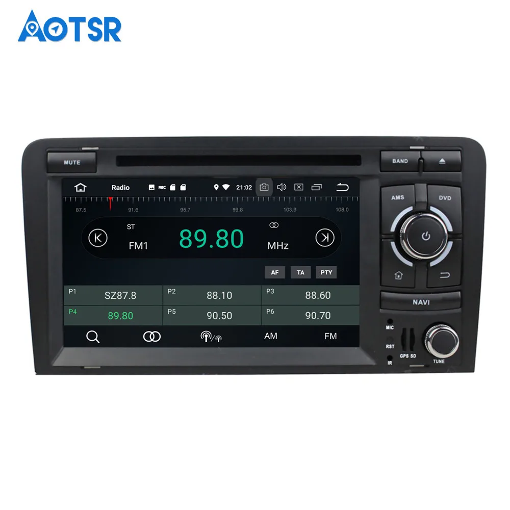 Flash Deal 2 DIN Car Multimedia Android 8.0 For Audi A3 S3 2003 2004 2005 2006 2007 2008 2009-2013 4+32gb Radio GPS Navi IPS Screen stereo 11