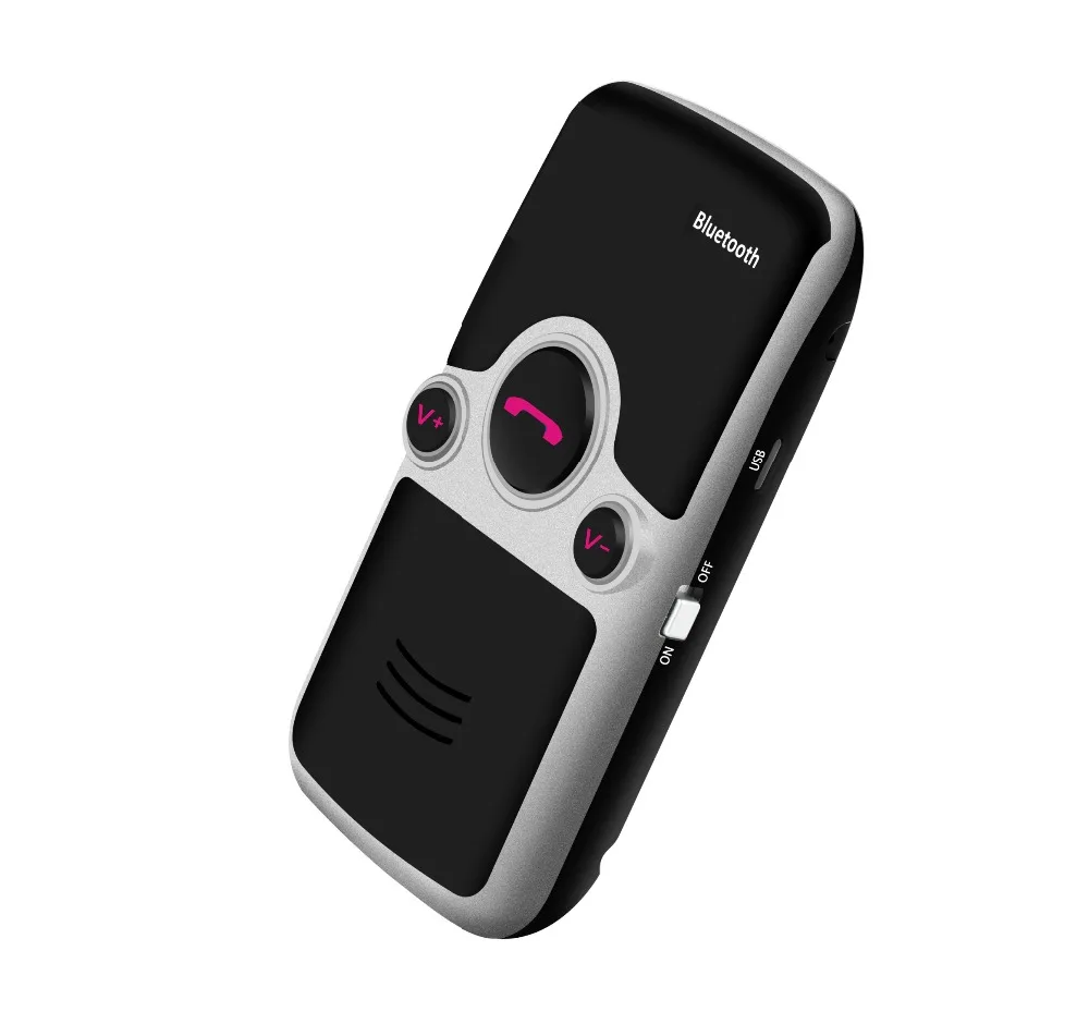 YOUCHUANGMEI A9 Solar Bluetooth handsfree car kit Two phone connected Automatic answer bluetooth speaker