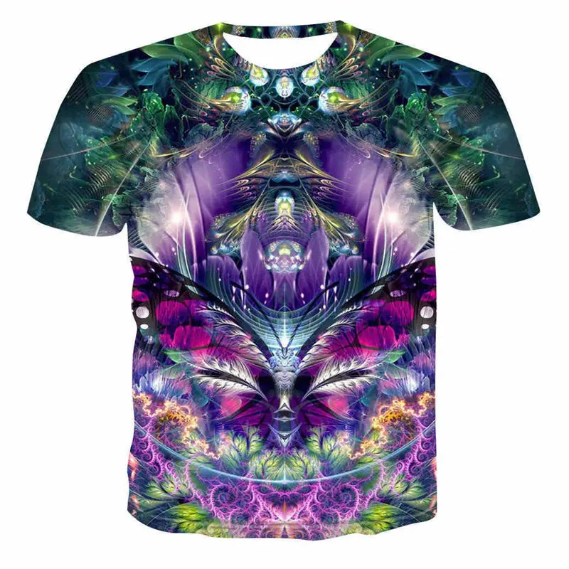 

HOWL LOFTY 2019 T-Shirt psychedelic 3d Print t shirt Women Men Fashion Clothing Tops Outfits Tees Summer Style Plus Size 4XL