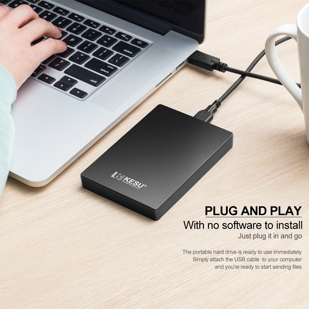 Portable External  Hard Drive Black (6)