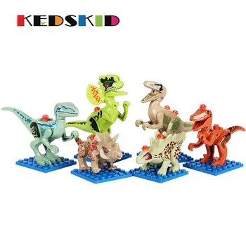 

Mini Poket Toys Dinosaur mosaic toy Anime Model Blocks Train children's hand eye coordination Random style