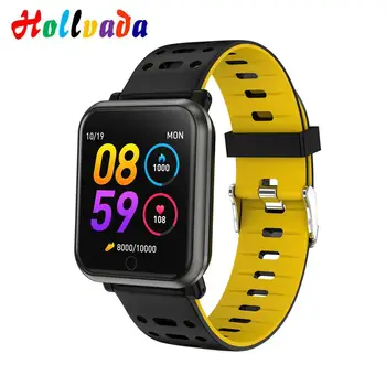 

Hollvada Smart Watch IP68 Waterproof Heart Rate Monitor Support Running Swimming Men Smartwatch for iPhone ios Android phone