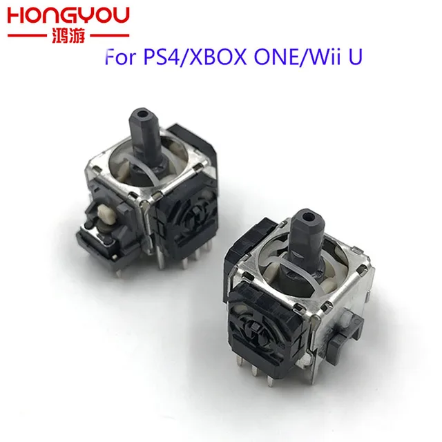 Special Offers 2Pcs Original 3D Analog Stick Joystick for PS4 GamePad Controller Replacement for WiiU Pro Axis Sensor Modu For XBOX ONE