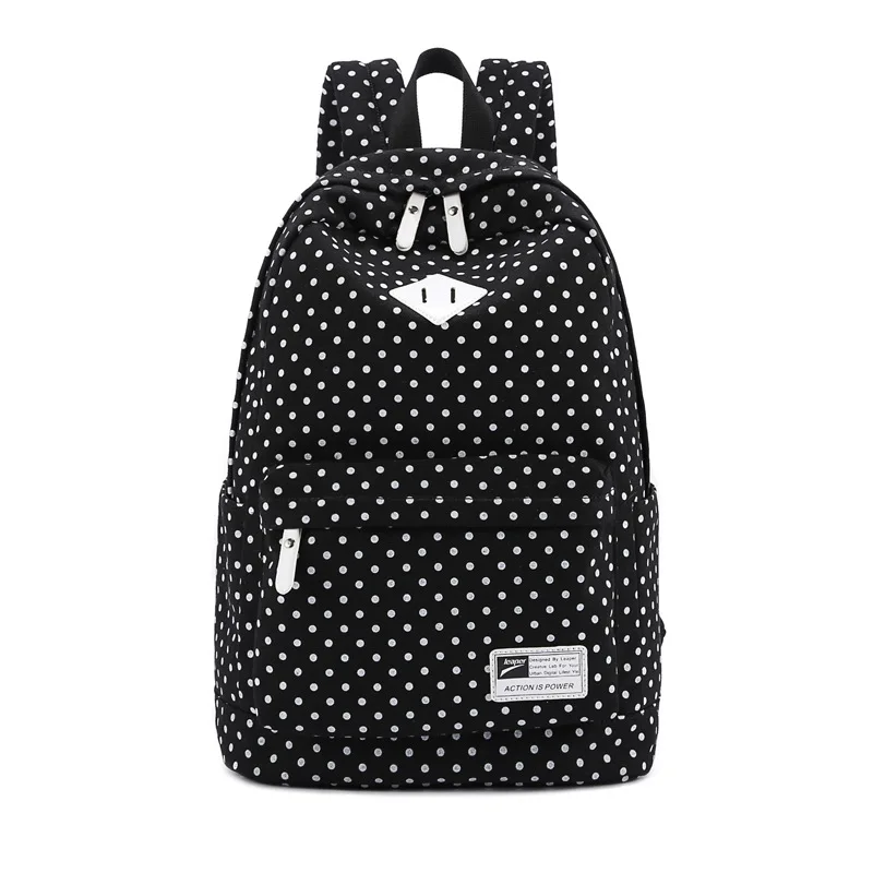 RUIPAI, школьные сумки для подростков, мальчиков, девочек, брезентовый школьный рюкзак в горошек, ранец, Студенческая сумка для книг, Детские рюкзаки
