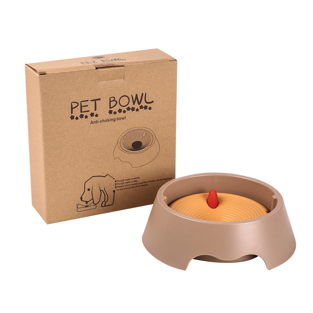 

Dog Water Bowl Carried Floating Bowl Cat Water Bowl Slow Water Feeder Dispenser Anti-Overflow Pet Fountain Portable Dogs & Cats