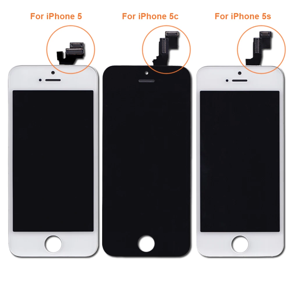 Заводские продажи дисплей AAA качества для iPhone 5 5c зеркальный ЖК экран и дигитайзер