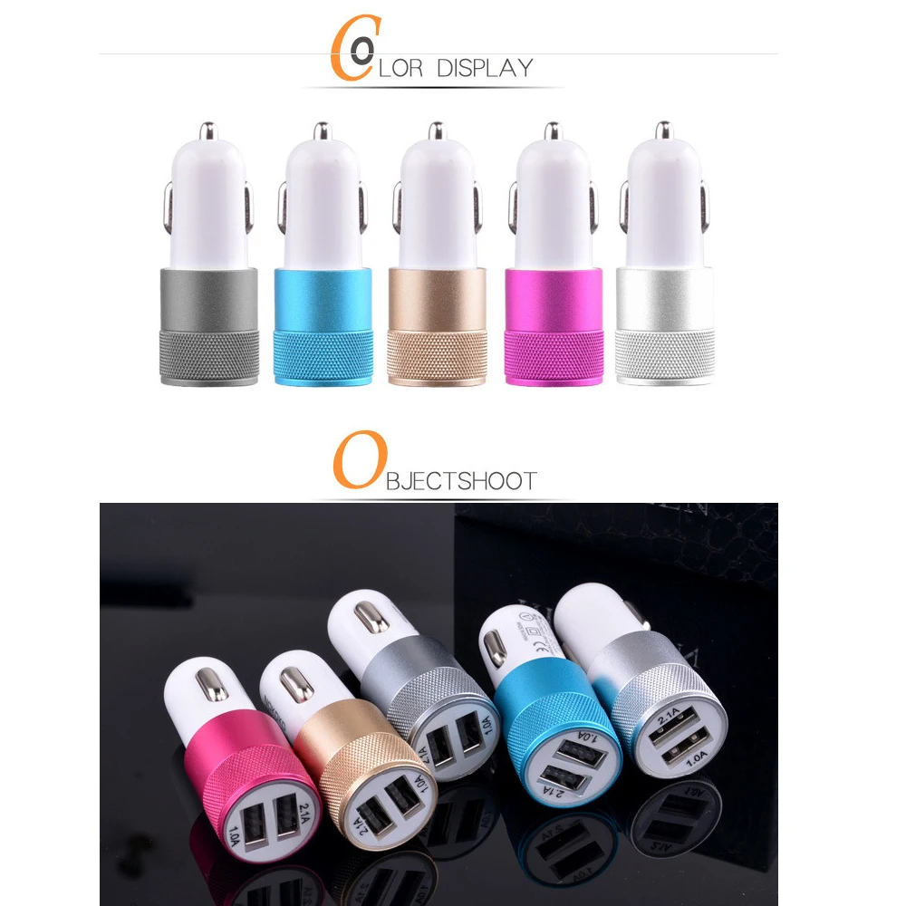السيارات المزدوجة USB ميناء شاحن سيارة العالمي سريع الذكية الهاتف المحمول ل فون 6 s 8 X باد سامسونج غالاكسي موتورولا الروبوت نوكيا