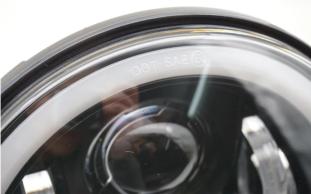 7 дюймовый светодиодный фар 6000 К H4 H13 60 Вт для harley автомобилей мотоциклы высокий низкий пучок круглые проектор фара с углом зрения