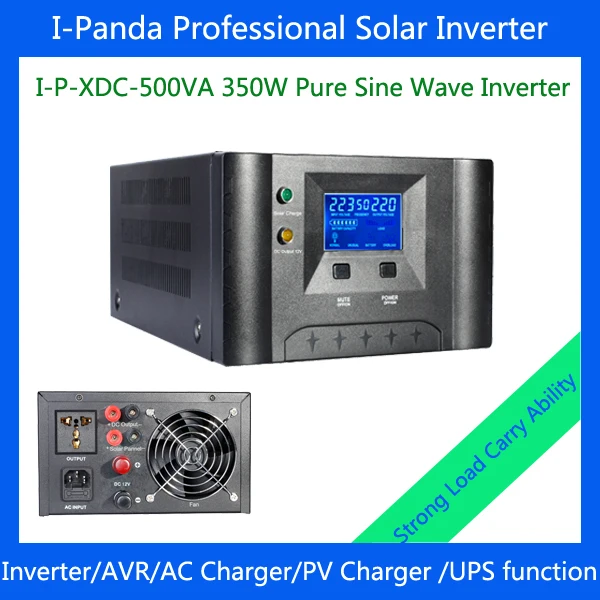 500VA solar power inverter with built in solar charge controller 350W