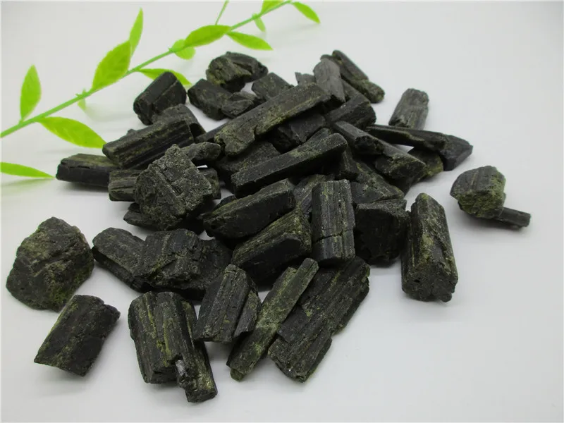 

Natural Green Tourmaline Quartz Crystal Original Rough Rock Specimen Matural Minerals Reiki Healing Energy Stoness