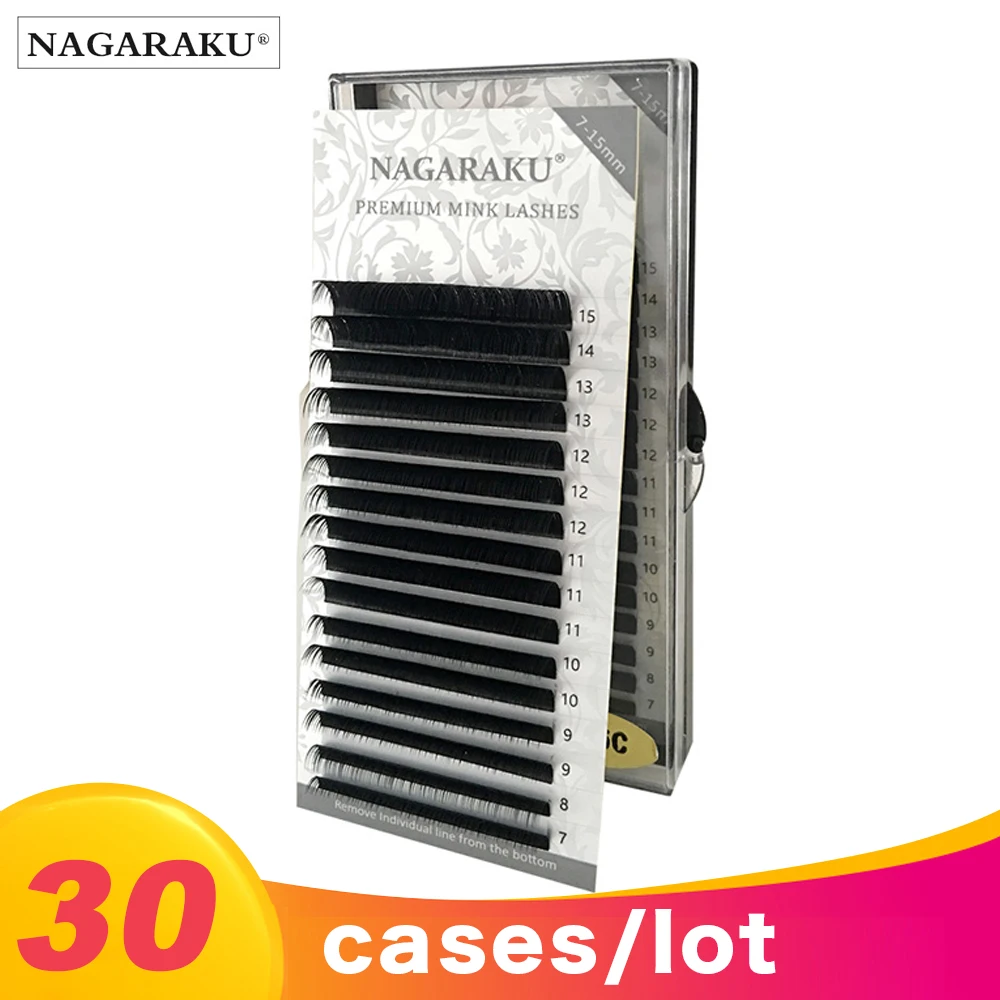 NAGARAKU 30 чехол s 16 рядов/Чехол 7 15 мм Mix premium натуральные синтетические норковые