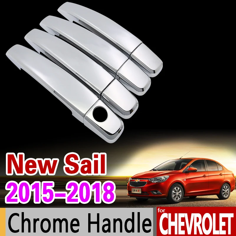 Роскошный комплект хромированной обшивки крышки ручки для Chevrolet New Sail 2015 2016 2017 2018 3