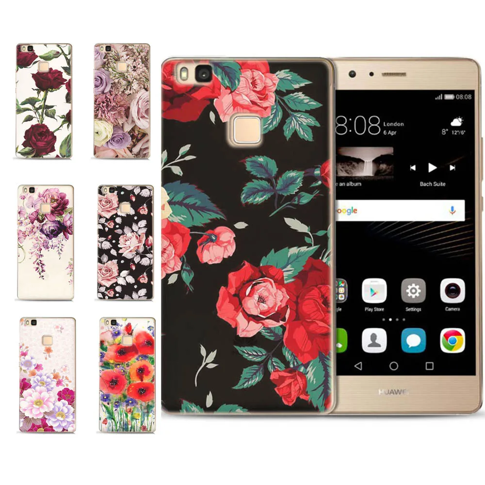 MLCRIYG мягкий чехол для телефона Huawei P9 Lite/P8 Lite/P10Lite TPU цветной цветочный Рисунок лица