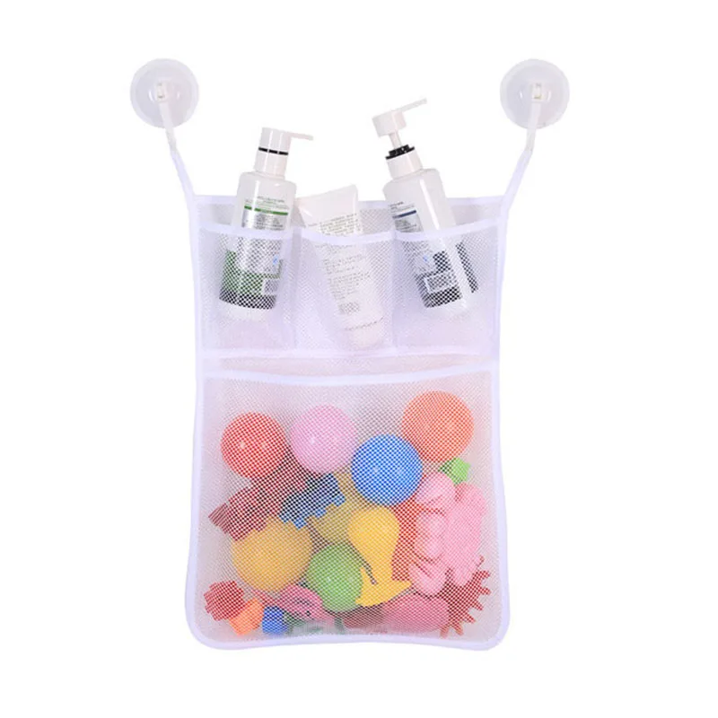 Детские игрушки для ванной, аккуратная сумка для хранения на присоске, детские игрушки для ванной, сетчатая сумка-Органайзер