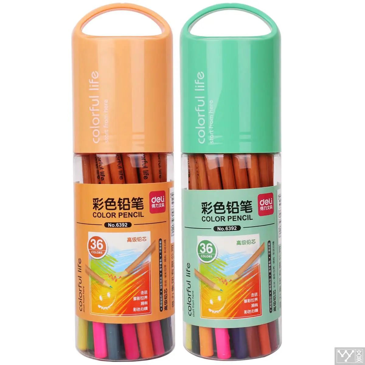 Deli 6392 matita di colore 36 disegno a penna immagini piombo pennello pittura matita di colore per i bambini della scuola matita marche = in Deli 6392