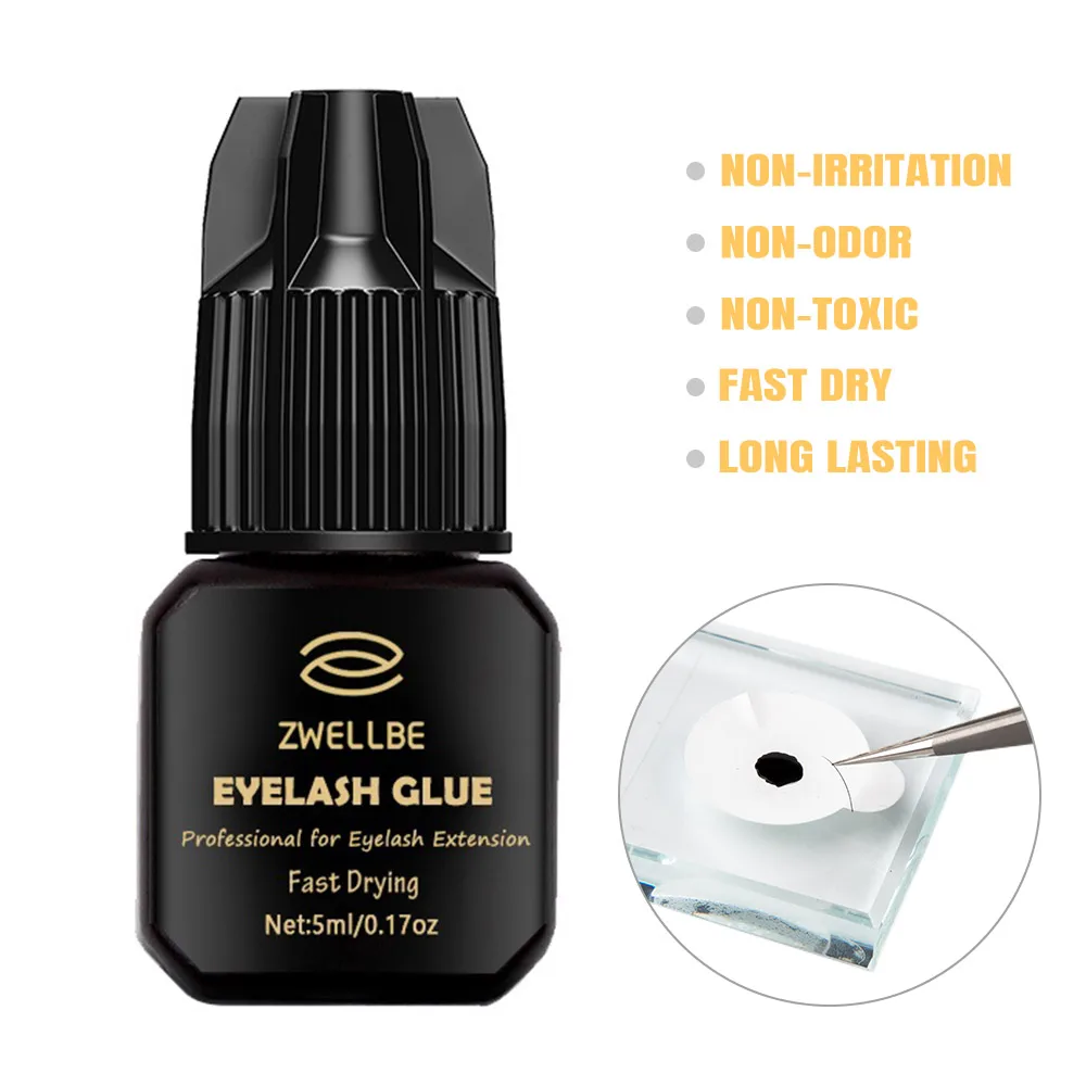 

Eyelash Glue Professional 5ml Eyelash Extension Adhesive Tools Fast Drying Non-odor Non-stimulation Beauty Make Up Tool