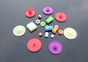 

17pcs/pack plastic 0.4 module colour Gear micro gear miniature gear for DIY Micro DC Motor Gears