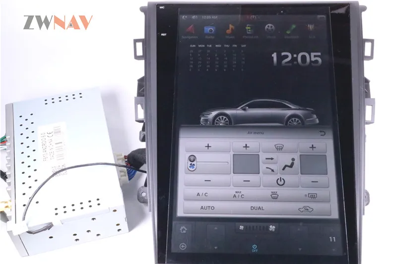 ZWNVA Тесла стиль экран Android 6,0 64+ 2GB автомобиль gps-навигация, dvd-плеер для Ford Mondeo MK5 2013