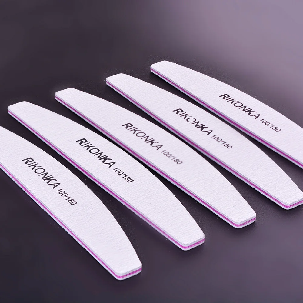 

5PCS Nail File 100/180 Sanding Buffer Block Pedicure Manicure Accessories Buffing Polish Beauty Tools Professional Nail Files