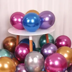 12 дюймов красочные латексные гелиевые шары жемчужные хрустальные металлические воздушные шары для украшения вечеринок 50 шт./упак