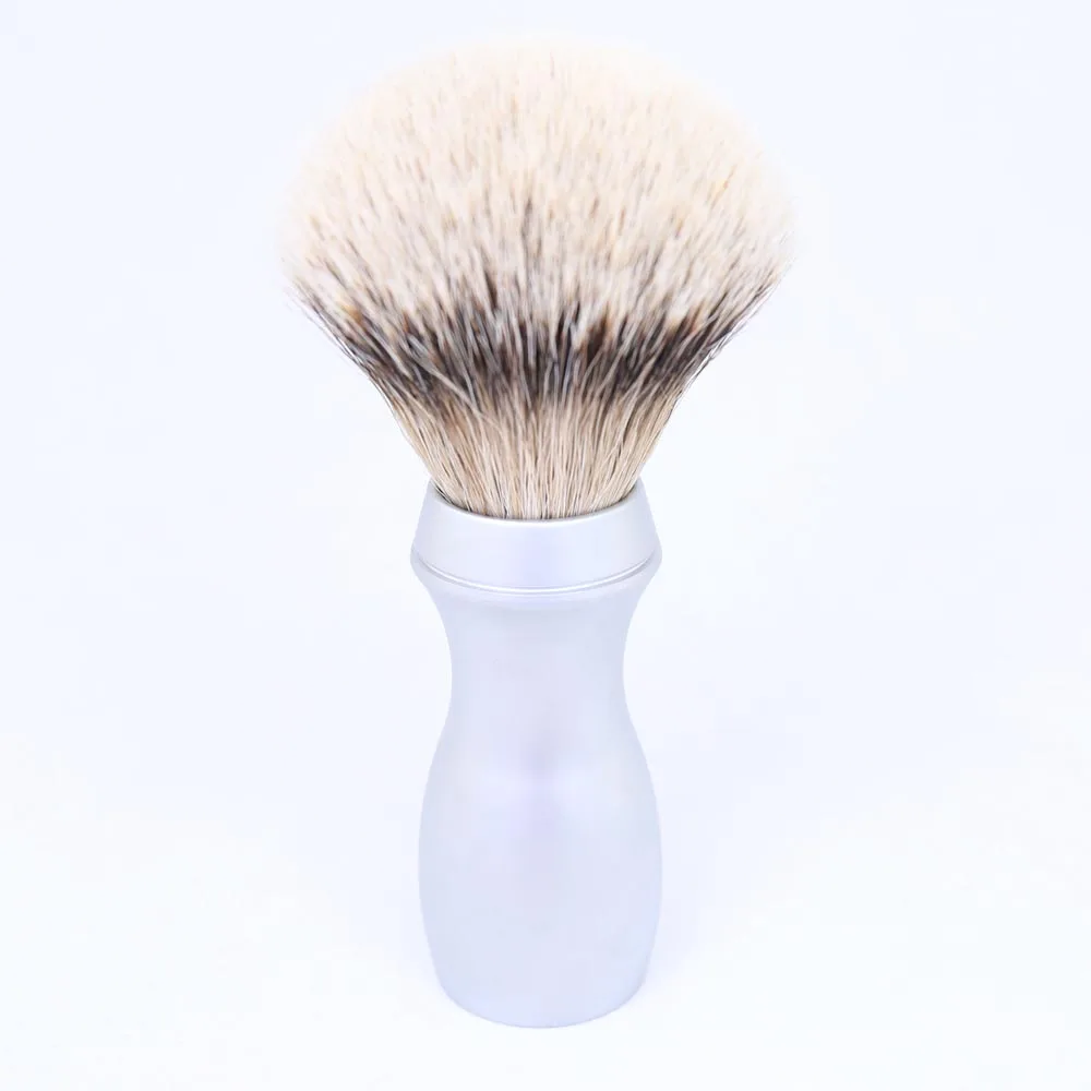 24mm Heavy Long Metal Handle 100 Silvertip Badger Hair Shaving Brushes