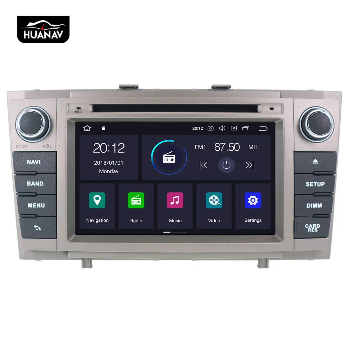 Excellent DSP Android 9 Car CD DVD Player GPS Navigation For Toyota Avensis 2009-2015 T27 head unit auto radio stereo tape recorder 4+64G 1