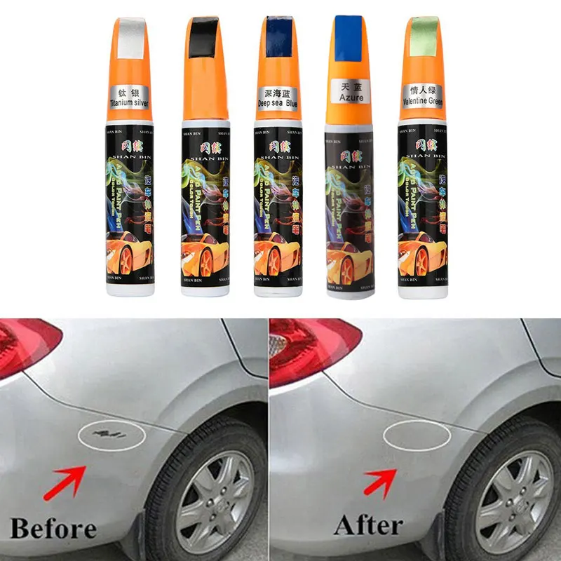 

5 Colors New Car Scratch Repair Pen 1PC Auto Car Coat Paint Pen Scratch Clear Repair Remover Pen BPW4596
