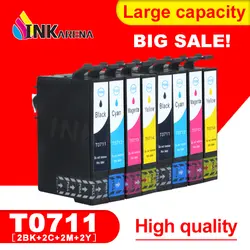 INKARENA T0715 картриджи для Epson t0711 T0712 t0713 T0714 картридж для Stylus SX400 SX405 SX405 SX410 SX215 SX218 принтера